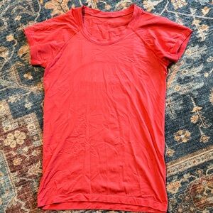 Women's Orange Short Sleeve Top
